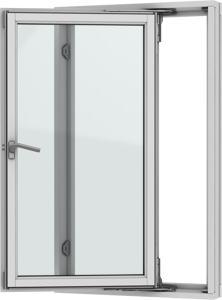 In cleaning position